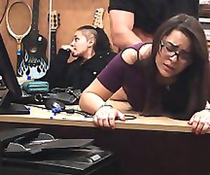 Nerdy Mom Gets Hard Drilling And Facial For Stealing