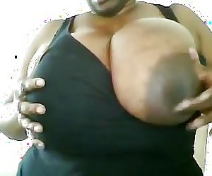 Massive black boobs exposed